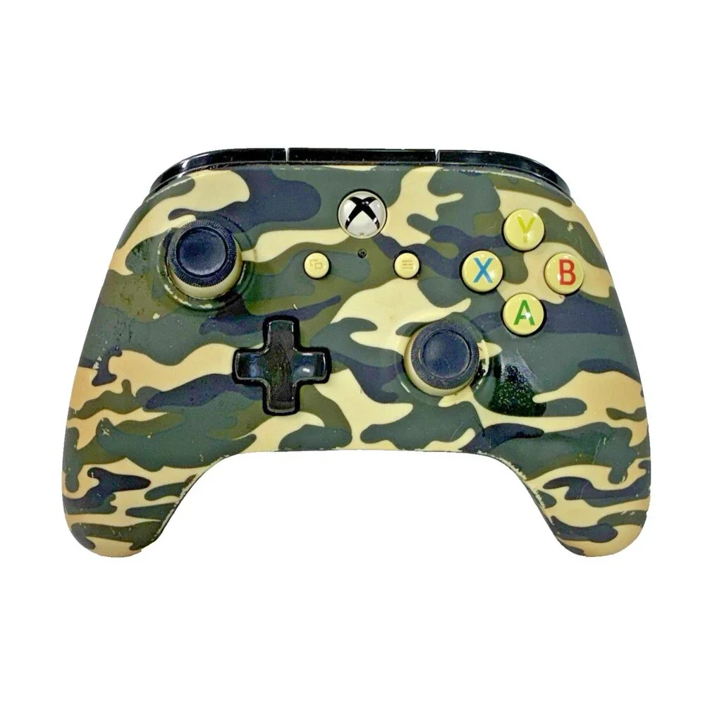 PowerA Camouflage Xbox One Wired Controller Model 1508487-03 Tested